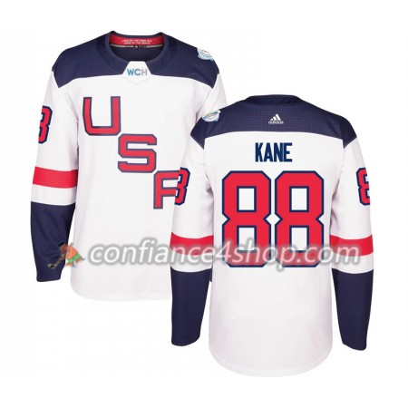 Adidas Maillot de Hockey États-Unis Patrick Kane 88 Coupe du monde de hockey sur glace 2016 Blanc Premier - Homme Adidas Maillot de Hockey États-Unis Patrick Kane 88 Coupe du monde de hockey sur glace 2016 Blanc Premier - Homme